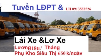 LACần Tuyển Tài Xế Lái Xe – Lơ Xe – Phụ Xếp Bánh Kẹo Lương 18tr/ Tháng