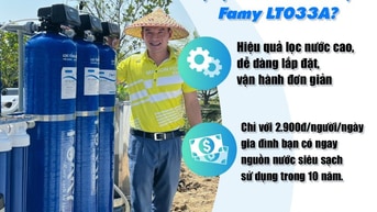 Lọc nước đầu nguồn Famy - Khắc tinh của nước cứng