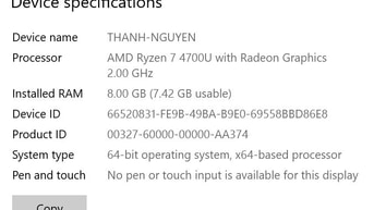 Laptop Asus AMD Ryzen 7 4700U, SSD 1TB, RAM 8Gb