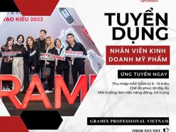 CẦN TUYỂN NHÂN VIÊN KINH DOANH MỸ PHẨM