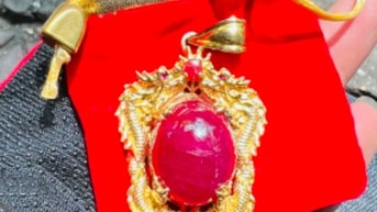 Mặt dây chuyền nam đá ruby thái vip đẹp