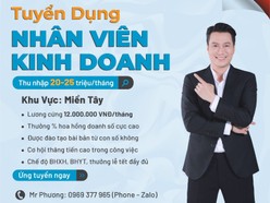 TUYỂN DỤNG CHUYÊN VIÊN KINH DOANH