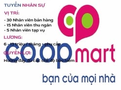 Hệ Thống Co.opMart Tuyển Dụng Nhân Sự Nam Nữ Trực Quầy Hàng 