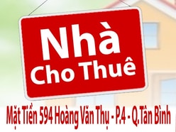 Cho Thuê Nhà mặt tiền 594 Hoàng Văn Thụ, P.4, Q.Tân Bình - dt:4x30m