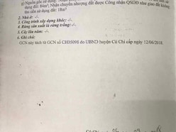 Chủ gửi bán đất xã TLH Củ Chi 10x10 thổ cư. Giá 1 tỷ 150 triệu còn bớt