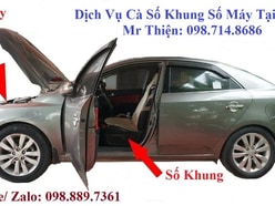 DỊCH VỤ CÀ SỐ KHUNG, SỐ MÁY XE MỌI LÚC MỌI NƠI