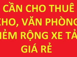 Cho thuê kho, văn phòng hẻm rộng xe tải lớn ra vào Bình Quới, P.28, BT