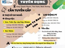 Cần tuyển gấp công nhân có tay nghề