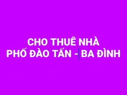 Cho thuê nhà ngõ 36 Đào Tấn quận Ba Đình Hà Nội 