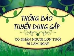 Cần tuyển 3 lao động phổ thông phụ bán hàng ,đóng hàng dịp tết