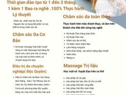 đào tạo và tuyển dụng Vật Lý Trị Liệu và Spa