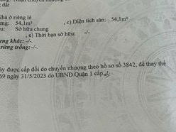 Chính chủ Bán nhà 2 mặt hẻm 124/2 Trần Quang Khải , Q1 -Hoa hồng 1%