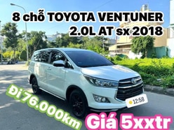 Bán xe 8 chỗ TOYOTA VENTUNER 2.0L AT sx 2018  Đi 76.000km  Giá 5xxtr