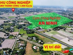 495 m2 đất thổ cư đối diện cụm CN An Ninh, Đức Hòa, Long An giá rẻ