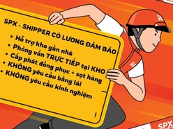 SPX - TUYỂN SHIPPER GIAO HÀNG CHỈ CHẠY CỐ ĐỊNH TRONG HOÀNG MAI