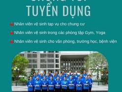 Công ty vệ sinh Ban Mai Xanh tuyển trực tiếp không qua trung gian: