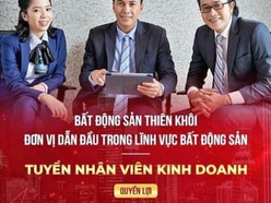 Tuyển dụng chuyên viên kinh doanh Bất động sản.