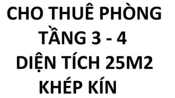 Cho thuê phòng ngõ Thổ Quan, Đống Đa, diện tích 25m2, khép kín
