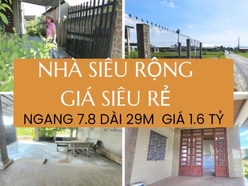 Nhà vườn cấp 4 siêu rộng 217 m2 giá 1.6 tỷ Đức Hòa Long An