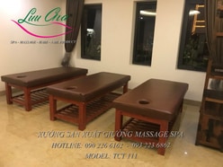 giá giường massage khung gỗ tại phủ cừ, hưng yên