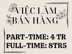 Quận 12 - Tuyển nhân viên bán hàng part-time full-time tại V&N Store 