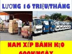 Việc Tài Xế Lái Xe Lơ Xe Bốc Xếp Bánh Kẹo Lương Cao 16 Triệu Bao Ăn Ở