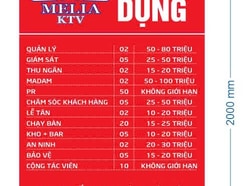 HỆ THỐNG MELIA KTV TUYỂN DỤNG NHÂN TÀI