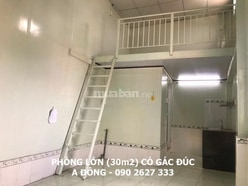 Cho thuê nhà trọ quận 8 có gác, phòng lớn tiện nghi 30m2 Giá rẻ