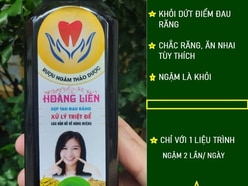 THUỐC CHỮA ĐAU RĂNG HOÀNG LIÊN THẢO DƯỢC. CÓ THỂ GIẢM ĐAU SAU 5 PHÚT