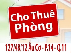 Cho Thuê Phòng số 127/48/12 Âu Cơ, P.14, Q.11 - dt: 16 m2, có máy lạnh