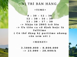 Việc làm parttime/fulltime cuối năm cho sinh viên 