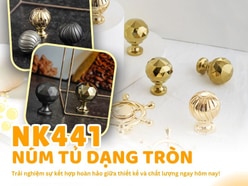 Núm tủ cao cấp thiết kế dạng tròn hiện đại và nhỏ gọn NK441 