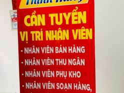 Cần nhân viên cho cửa hàng mới khai trương 