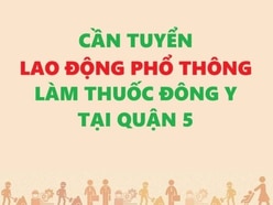 Tuyển GẤP nam lao động phổ thông Cân đo, Đóng gói thuốc Đông Y tại Q5