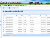 Phần mềm quản lý cầm đồ (một hoặc nhiều chi nhánh) Phần mềm quản lý cầm đồ (một hoặc nhiều chi nhánh)
