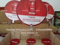 Wobbler quảng cáo để bàn chân đế mica Wobbler quảng cáo để bàn chân đế mica