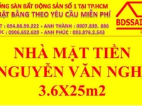 Cho thuê hoặc bán nhà mặt tiền đường Nguyễn Văn Nghi, Phường 5, Q.GV Cho thuê hoặc bán nhà mặt tiền đường Nguyễn Văn Nghi, Phường 5, Q.GV