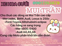 Cho thuê xe cưới 2 cửa Mui Trần cao cấp Cho thuê xe cưới 2 cửa Mui Trần cao cấp