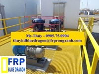 Bậc thang chống trượt frp grating, tấm đậy mương thoát nước Bậc thang chống trượt frp grating, tấm đậy mương thoát nước