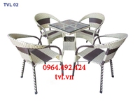 Bàn ghế cao cấp chất liệu mây nhựa tại đà nẵng Bàn ghế cao cấp chất liệu mây nhựa tại đà nẵng