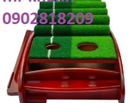 Thảm gạt golf mini, bộ putting green gỗ Thảm gạt golf mini, bộ putting green gỗ