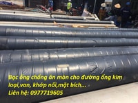 Băng quấn thi công tại công trường bảo vệ đường ống Băng quấn thi công tại công trường bảo vệ đường ống