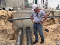Bọc Bitum bảo vệ ống kim loại chôn ngầm chống ăn mòn Bọc Bitum bảo vệ ống kim loại chôn ngầm chống ăn mòn