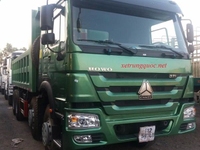 Xe tải ben Howo 4 chân thùng vuông nhập khẩu mới 100% Xe tải ben Howo 4 chân thùng vuông nhập khẩu mới 100%