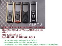 Điện thoại Vertu K9 2 sim 2 sóng nghe gọi to rõ Điện thoại Vertu K9 2 sim 2 sóng nghe gọi to rõ
