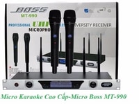 Micro không dây boss mt990 4 anten hút sóng cực mạnh Micro không dây boss mt990 4 anten hút sóng cực mạnh