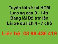 Tuyển tài xế có kinh nghiệm lái Grab thu nhập ổn định Tuyển tài xế có kinh nghiệm lái Grab thu nhập ổn định