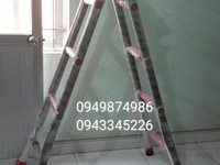 Thanh lý thang inox dày loại 1 cao 2m giá cực sốc Thanh lý thang inox dày loại 1 cao 2m giá cực sốc
