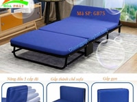 Giường gấp có bánh xe di chuyển có thể chuyển đổi thành sofa hiện đại Giường gấp có bánh xe di chuyển có thể chuyển đổi thành sofa hiện đại