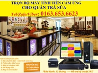 Bộ máy tính tiền quán Trà Sữa giá rẻ tại Thủ Đức Bộ máy tính tiền quán Trà Sữa giá rẻ tại Thủ Đức